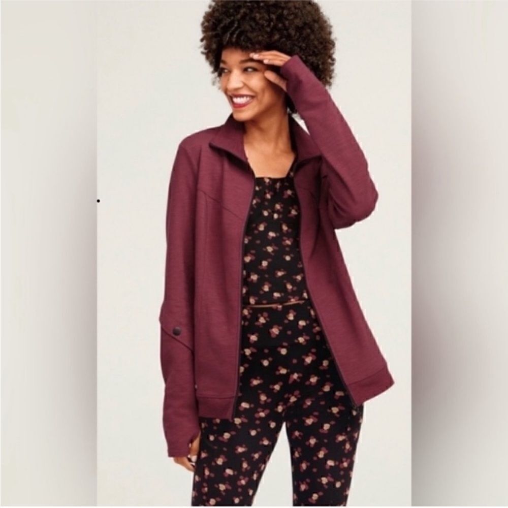 Cabi 4122 Burgundy Training Jacket Size XS